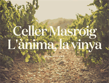 Tablet Screenshot of cellermasroig.com